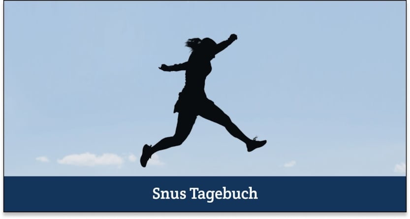 Nikotingehalt symbolisiert durch deine Frau, nur Umrisse, die hoch nach Vorne springt. 