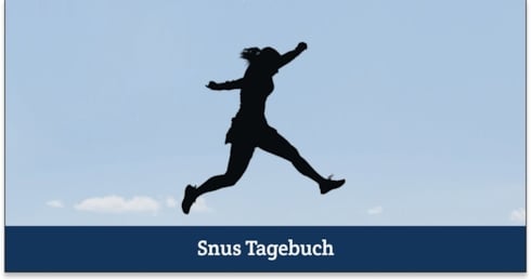 Nikotingehalt symbolisiert durch deine Frau, nur Umrisse, die hoch nach Vorne springt. 