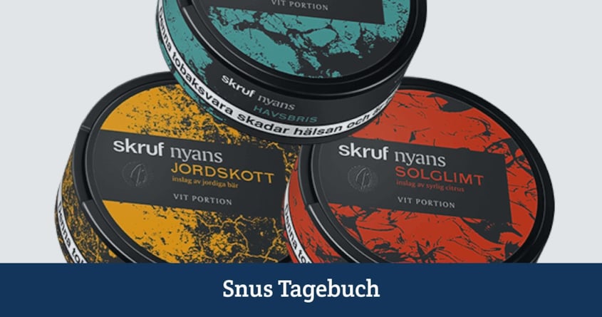 Der Snusmarkt testet Skruf Nyans