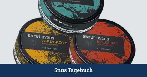 Der Snusmarkt testet Skruf Nyans