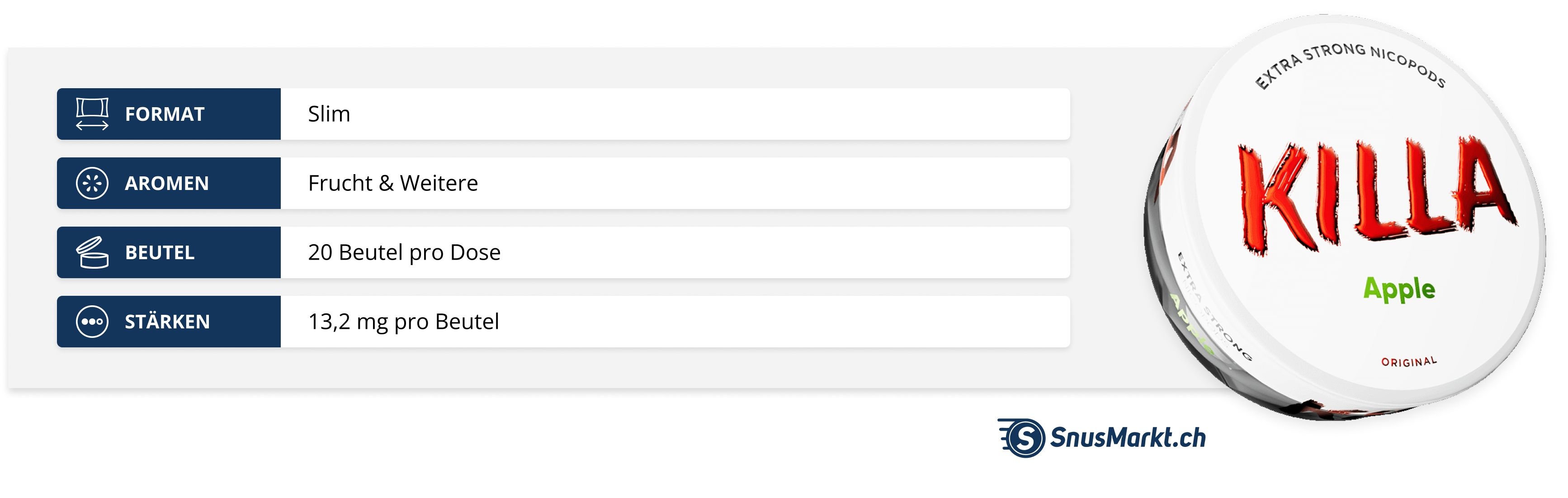 Killa Snus Produktdetail-Banner