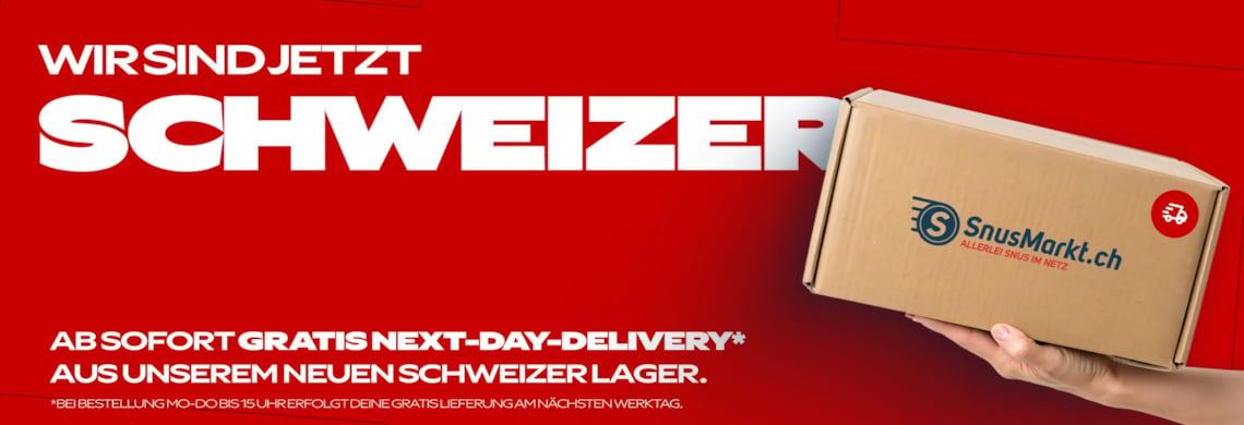 Ab heute Gratis Versand! 
