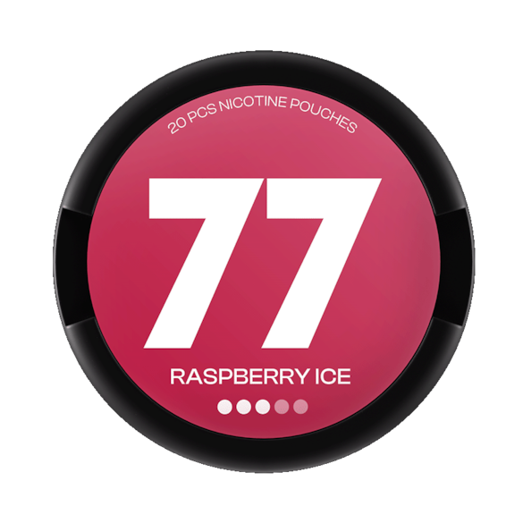 77 Nicotine Pouches Raspberry Ice S3