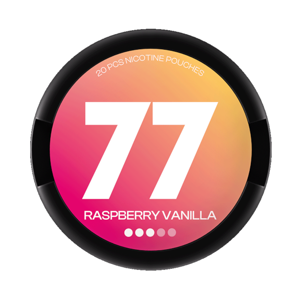 77 Nicotine Pouches Raspberry & Vanilla S3