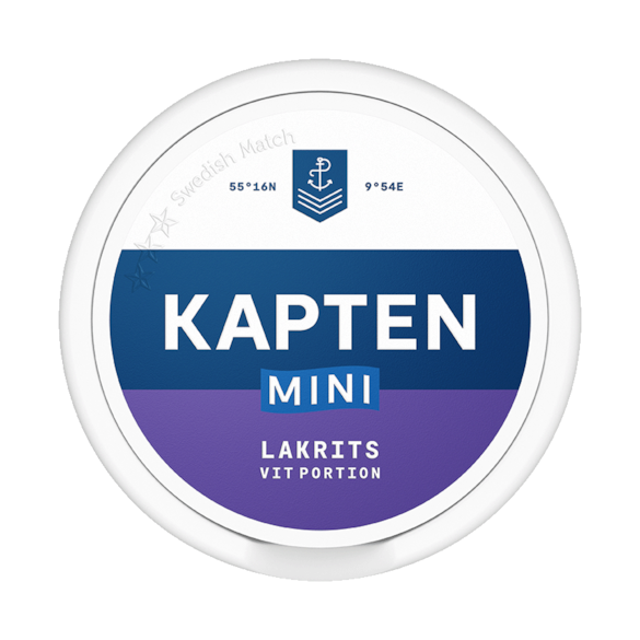 Kapten Licorice Mini White Portion