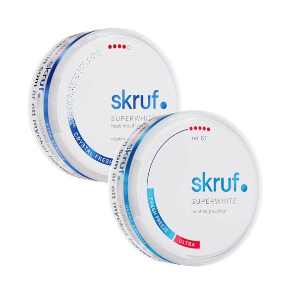 Skruf Superwhite 2-Pack Combo Mixpack